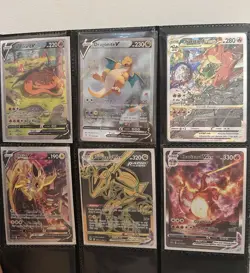 Pokemon TCG V VMAX VSTAR Holo Lot 6 Cards Charizard Dragonite Jolteon Rayquaza - Image 1
