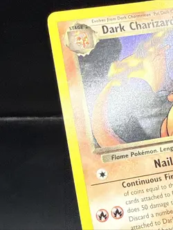 Pokemon TCG Dark Charizard Non-Holo Card 21/82 Team Rocket 2000 Vintage D - Image 5