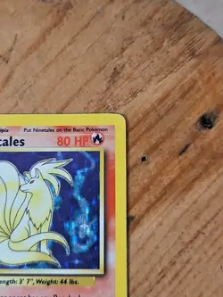 Ninetales Holo 12/102 Base Set Pokemon Card - 1999 WOTC - Moderately Played - Image 2
