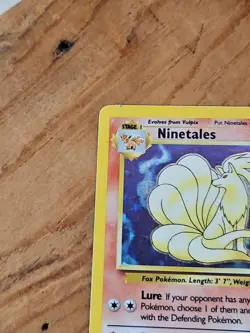 Ninetales Holo 12/102 Base Set Pokemon Card - 1999 WOTC - Moderately Played - Image 5