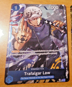 ONE PIECE ENGLISH CARD PROMO HOLO GAME CARTE Trafalgar Law ST03-008 EN JCC MINT - Image 1