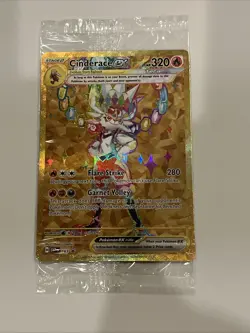 Cinderace ex 163 Sv: Scarlet & Violet Holo SEALED PROMO Pokemon Card - Image 1