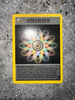 Pokemon TCG Cards Rainbow Energy 80/82 Team Rocket Rare - Image 3