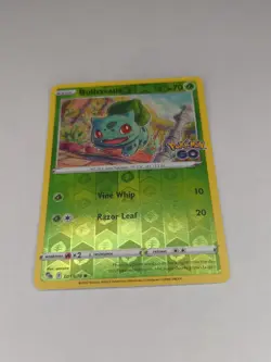 Bulbasaur 001/078 REVERSE HOLO Pokemon GO 2022 Pokemon Card FRESH - Image 1