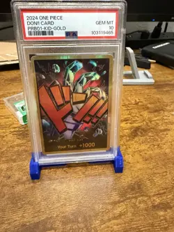 One Piece DON!! Card Gold Frame Eustass Kid PRB-01 Psa 10 - Image 1