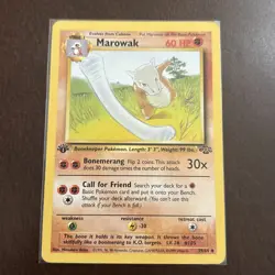 Pokemon Marowak TCG Jungle Card 39/64 Regular Uncommon 1st Edition LP - Image 1