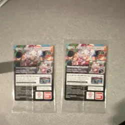 Bandai One Piece Card Game Monkey.D.Luffy US Voyage Promo Holo Lot of 2 English - Image 2