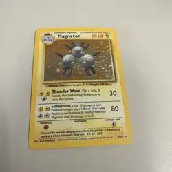 Magneton Base Set 9/102 Holo, Moderate Play, Pokemon Card - Image 1