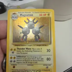 Magneton Base Set 9/102 Holo, Moderate Play, Pokemon Card - Image 2