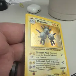 Magneton Base Set 9/102 Holo, Moderate Play, Pokemon Card - Image 4