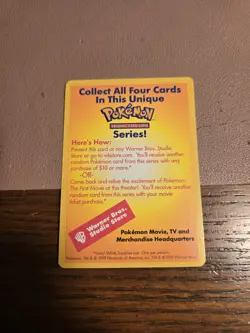 1999 Pokemon Wizards of the Coast Promos - CATCH MEW Card - Pokemon the Movie - Image 2