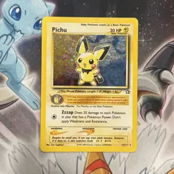 Pichu Neo Genesis 12/111 Holo Rare Unlimited LP Pokemon Card Swirl - Image 1
