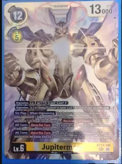 Digimon Card Game Jupitermon BT24-101 SEC NM - Image 1