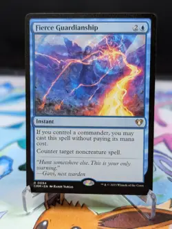 MTG Commander Masters Fierce Guardianship Regular 0094 - Image 1