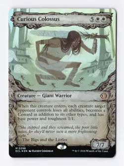 Curious Colossus (Showcase Foil) 0298 (M) MTG Lorwyn Eclipsed (ECL) - Image 1