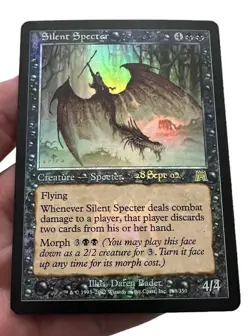 Magic The Gathering Silent Specter Onslaught Foil Pre-Release LP/EX - Image 1
