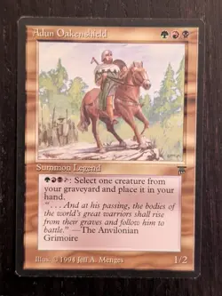 Adun Oakenshield * LEGENDS * NM * Magic the Gathering MtG - Image 1