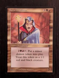 Boris Devilboon * LEGENDS * NM/MT * Magic the Gathering MtG - Image 1