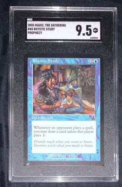 Rhystic Study SGC 9.5 Graded Prophecy MTG - Image 1