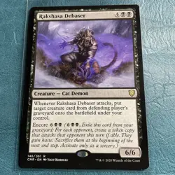 Rakshasa Debaser Commander Legends Regular 146/361 NM Rare MTG - Image 1