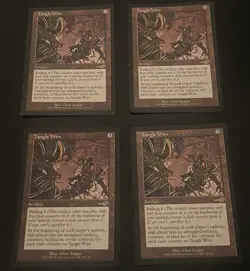 Magic MTG Tangle Wire PLAYSET x4 LP/MP Nemesis Rare Artifact Pre Modern - Image 1