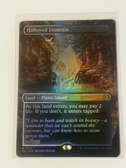 MTG Lorwyn Eclipsed - Hallowed Fountain (Borderless) [FOIL] - ECL - NM - Image 2