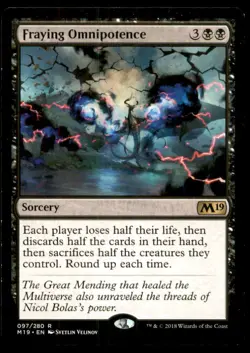 Fraying Omnipotence LP Light Play Core Set 2019 MTG [11693] - Image 1