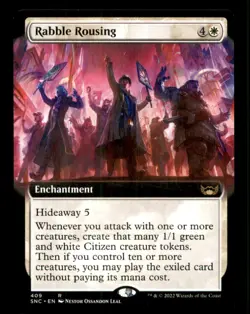 Rabble Rousing LP Light Play Streets of New Capenna MTG [11688] - Image 1