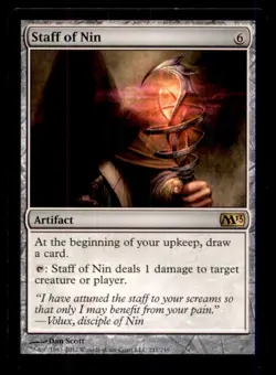 Staff of Nin LP Light Play Magic 2013 MTG [11959] - Image 1