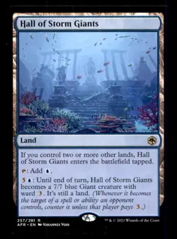 Hall of Storm Giants LP Light Play Dungeons & Dragons MTG [12476] - Image 1