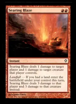 Searing Blaze LP Light Play Worldwake MTG [10367] - Image 1