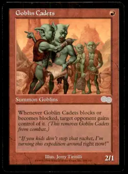 Goblin Cadets LP Light Play Urza's Saga MTG [10340] - Image 1