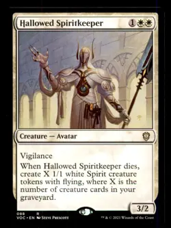 Hallowed Spiritkeeper LP Light Play Crimson Vow Commander MTG [12538] - Image 1