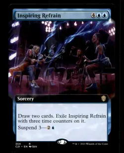 Inspiring Refrain LP Light Play Commander 2021 MTG [11208] - Image 1