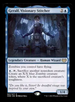 Geralf, Visionary Stitcher LP Light Play Innistrad: Crimson Vow MTG [11342] - Image 1