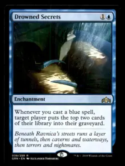 Drowned Secrets LP Light Play Guilds of Ravnica MTG [11371] - Image 1