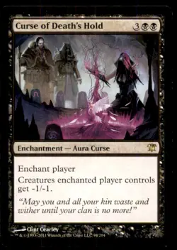 Curse of Death's Hold LP Light Play Innistrad MTG [11559] - Image 1