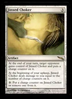 Jinxed Choker LP Light Play Mirrodin MTG [11678] - Image 1