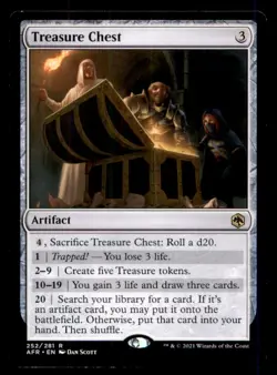 Treasure Chest LP Light Play Dungeons & Dragons MTG [11835] - Image 1