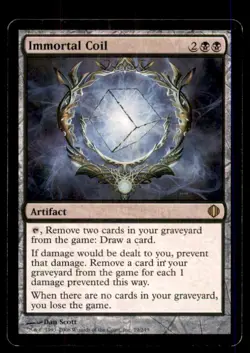 Immortal Coil LP Light Play Shards of Alara MTG [11958] - Image 1