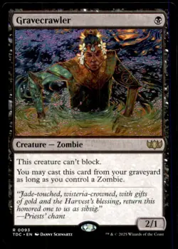 Gravecrawler LP Light Play Tarkir Dragonstorm Commander MTG [12208] - Image 1