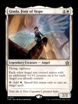 Giada, Font of Hope LP Light Play Magic: The Gathering Foundations MTG [12552] - Image 1