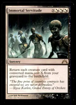 Immortal Servitude LP Light Play Gatecrash MTG [11931] - Image 1