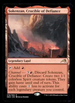 Sokenzan, Crucible of Defiance LP Light Play Kamigawa: Neon Dynasty MTG [12049] - Image 1