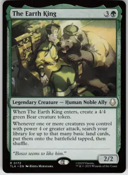 MTG The Earth King Normal NM Avatar: The Last Airbender Magic 172 - Image 1