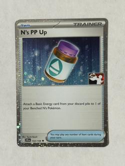 N's PP Up (Cosmos Holo) Pokemon Prize Pack Series 8 JTG 153/159 NM - Image 1