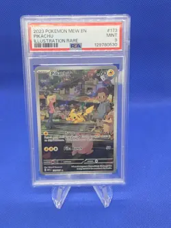 Pokemon Scarlet & Violet 151 Pikachu 173/165 Illustration Rare PSA MINT 9 - Image 1