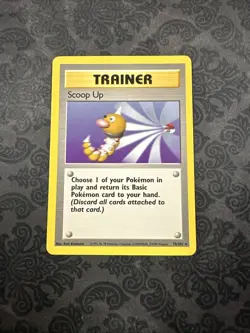 Pokemon TCG Scoop Up Base Set Trainer 78/102 Unlimited Rare - Image 1