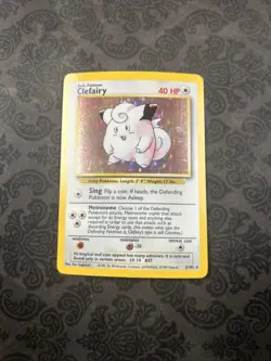 Pokemon TCG Clefairy Base Set 5/102 Holo Unlimited Holo Rare - Image 1