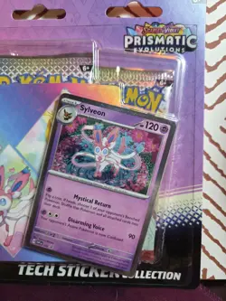 Pokemon TCG Prismatic Evolution Tech Sticker Collection Sylveon - Image 2
